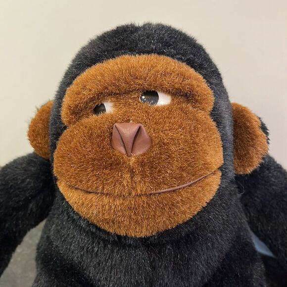 Vintage EMBRACE Gorilla 9” Plush Toy Stuffed Animal Brown/Black - Picture 2 of 7